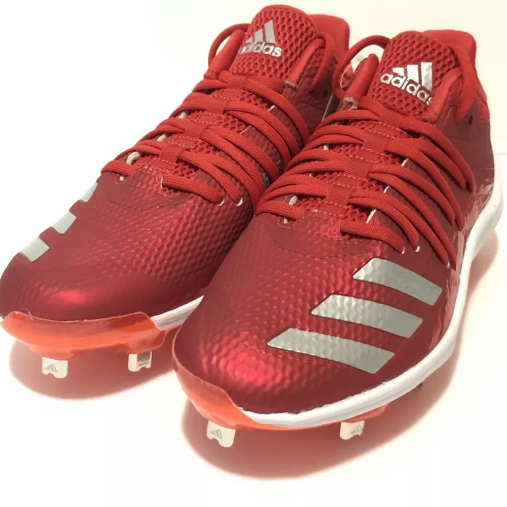 Adidas Red Adizero Afterburner 6 Speed Baseball Cleats, DB3435, Men’s Size 13